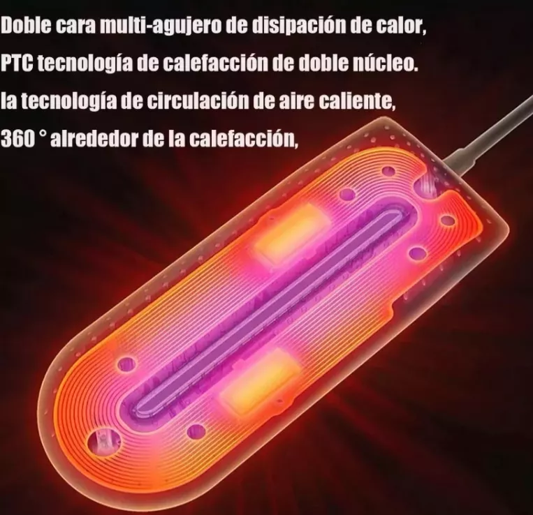 SECADOR CALEFACTOR ELÉCTRICO 12W PARA ZAPATOS